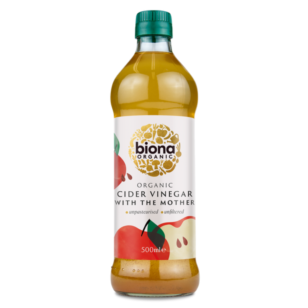 ORGANIC APPLE CIDER VINEGAR WITH MOTHER LEMON & CAYENNE 500ML